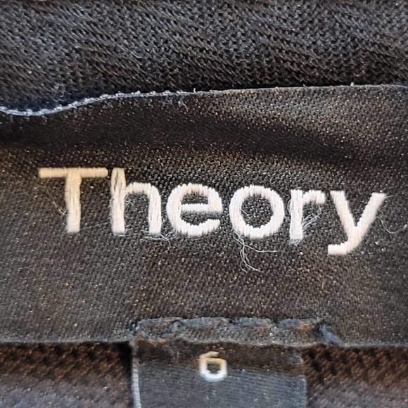 Theory Dress Pants Women’s Size 6 Blue Trousers Slacks Straight Stretch Crepe - Picture 6 of 9